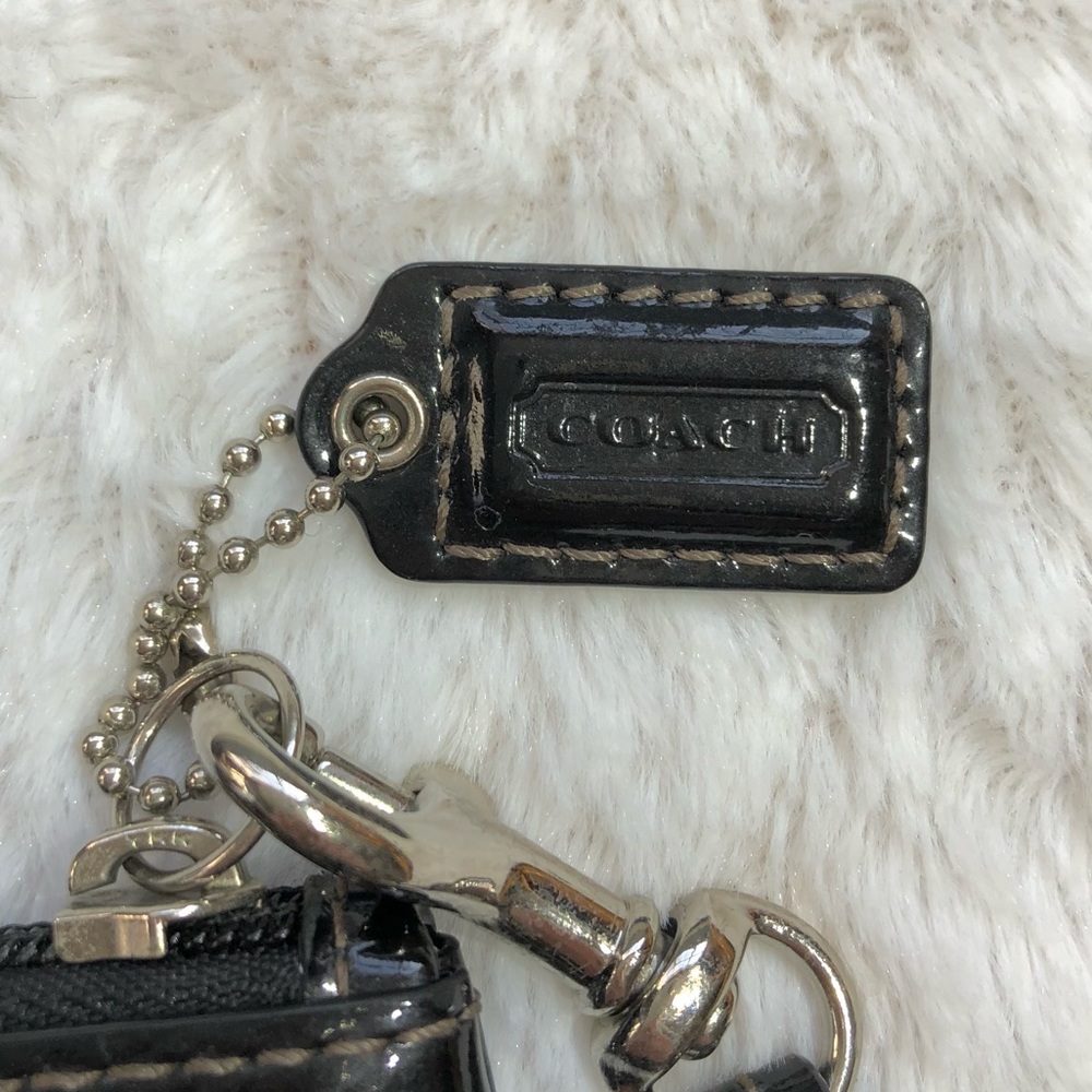 Coach Embossed Patent Leather Wristlet - Picture 7 of 9